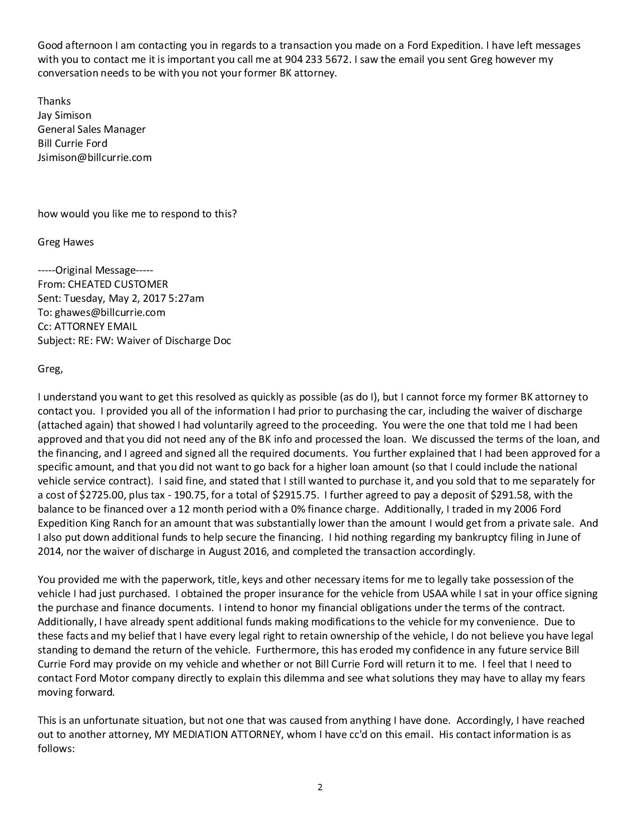 Bill Currie Ford sucks email2